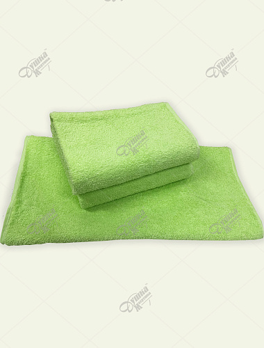 Полотенце пастельно-зеленое без бордюра ВВ