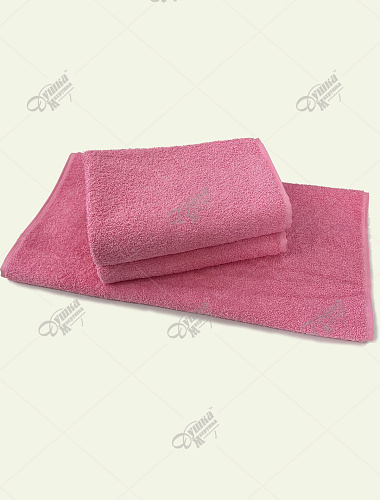 Полотенце розовое без бордюра ВВ