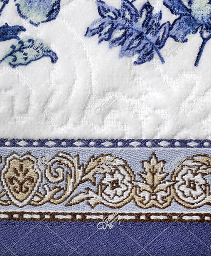 Полотенце велюровое "Византия" синее