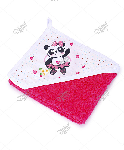 Уголок детский Малиновый "Панда" с печатью 