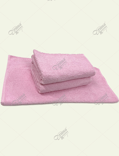 Полотенце пастельно-розовое без бордюра ВВ